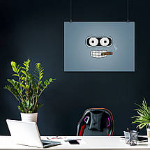 Плакат "Футурама, Бендер, Futurama, Bender", 43×60см, фото 4