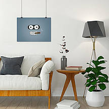 Плакат "Футурама, Бендер, Futurama, Bender", 43×60см, фото 5