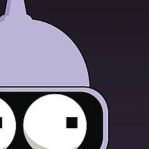 Плакат "Футурама, Бендер ховається, Futurama, Bender", 43×60см, фото 2