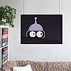 Плакат "Футурама, Бендер ховається, Futurama, Bender", 43×60см, фото 6