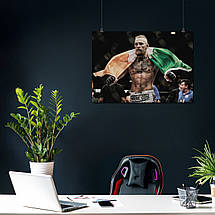 Плакат "Конор Мак-Грегор з прапором, Conor McGregor", 43×60см, фото 3