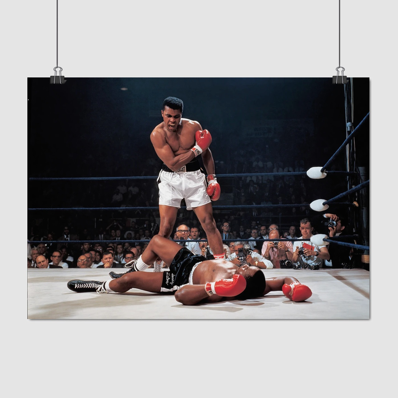 Плакат "Мохаммед Алі та Сонні Лістон, Muhammad Ali", 43×60см