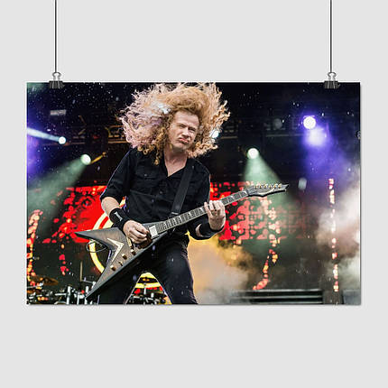 Плакат "Дейв Мастейн, Dave Mustaine, Megadeth", 40×60см, фото 1