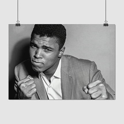 Плакат "Мохаммед Алі в піджаку, Muhammad Ali", 43×60см, фото 1