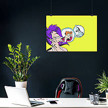 Плакат "Футурама, Ліла та мрії, , поп-арт, Futurama", 43×60см, фото 4