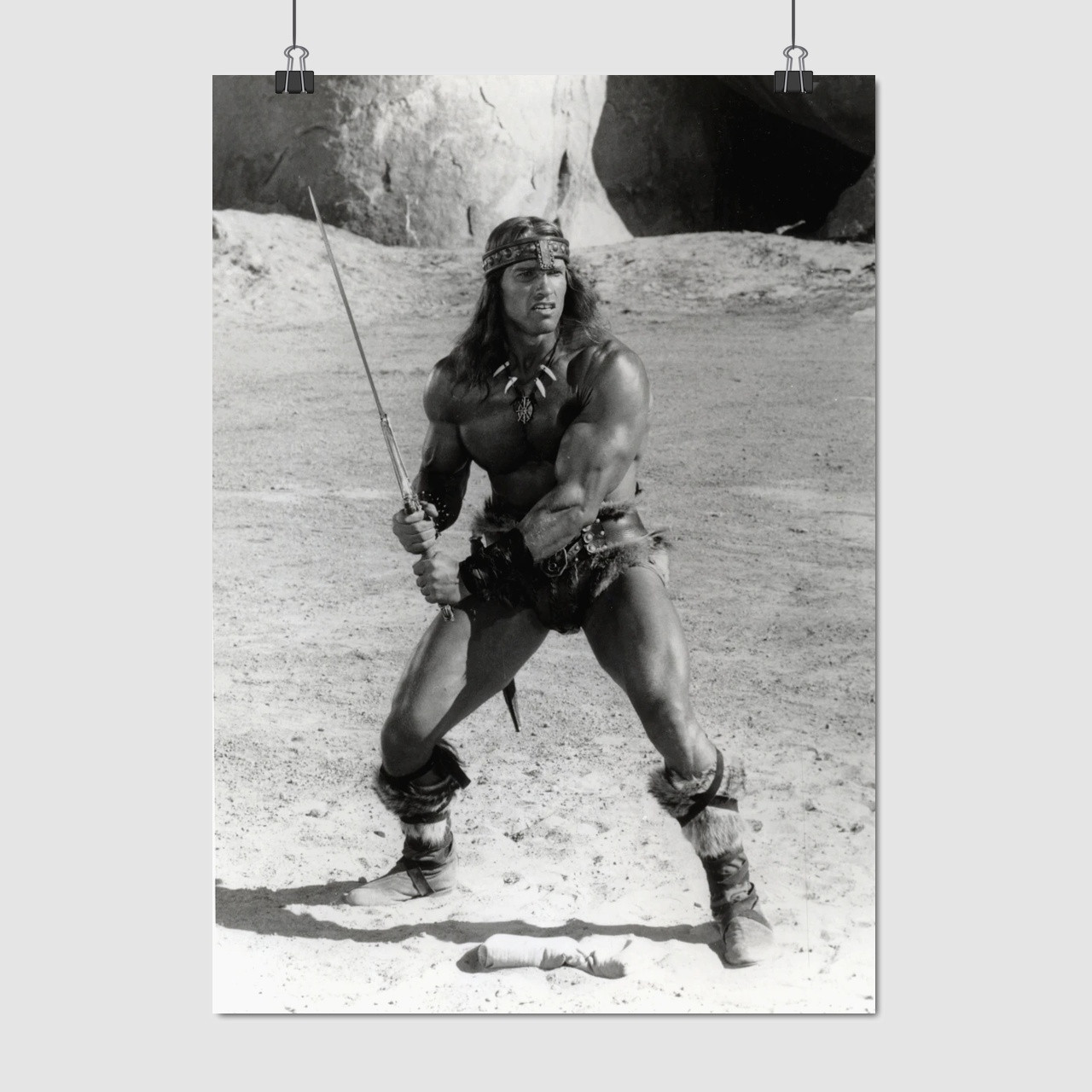 Плакат "Конан Варвар, Арнольд Шварценеггер, Conan the Barbarian (1982)", 60×43см