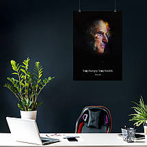 Плакат "Стів Джобс, Steve Jobs, Stay hungry, stay foolish", 60×43см, фото 3