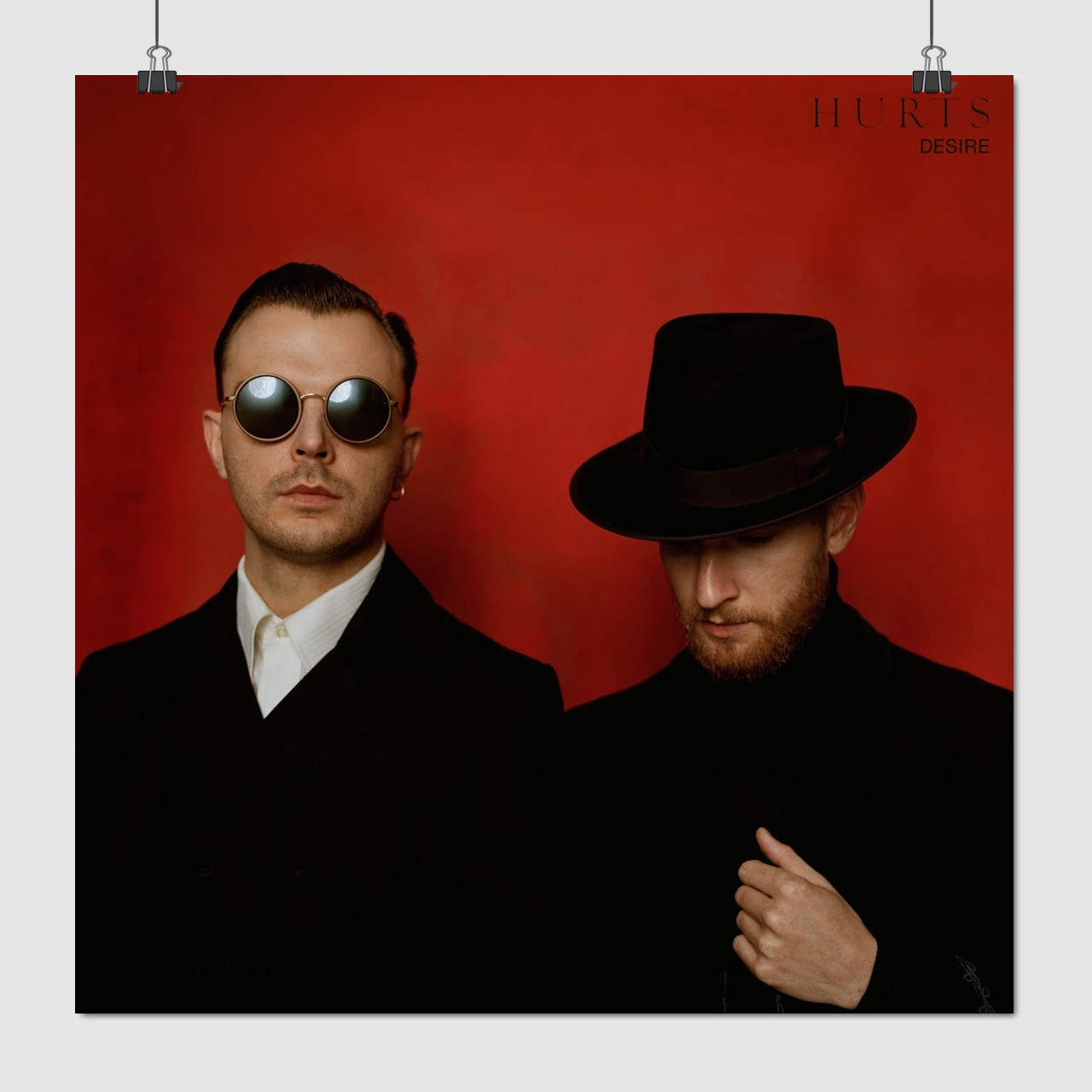 Плакат "Хатчкрафт Тео, Адам АндерсонHurts, Desire", 60×60см