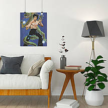 Плакат "Брюс Лі, Дракон, Bruce Lee, Dragon", 60×47см, фото 4