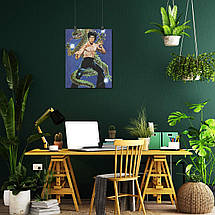 Плакат "Брюс Лі, Дракон, Bruce Lee, Dragon", 60×47см, фото 5