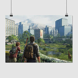 Плакат "Останні з нас, жирафи, Last Of Us", 43×60см