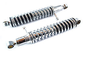 Амортизатори (пара) ІЖ 320mm, регульовані, з важелем (хром) JING (mod.B)