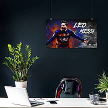 Плакат "Футболіст Ліонель Мессі, ФК Барселона, Lionel Messi, Barcelona", 34×60см, фото 3