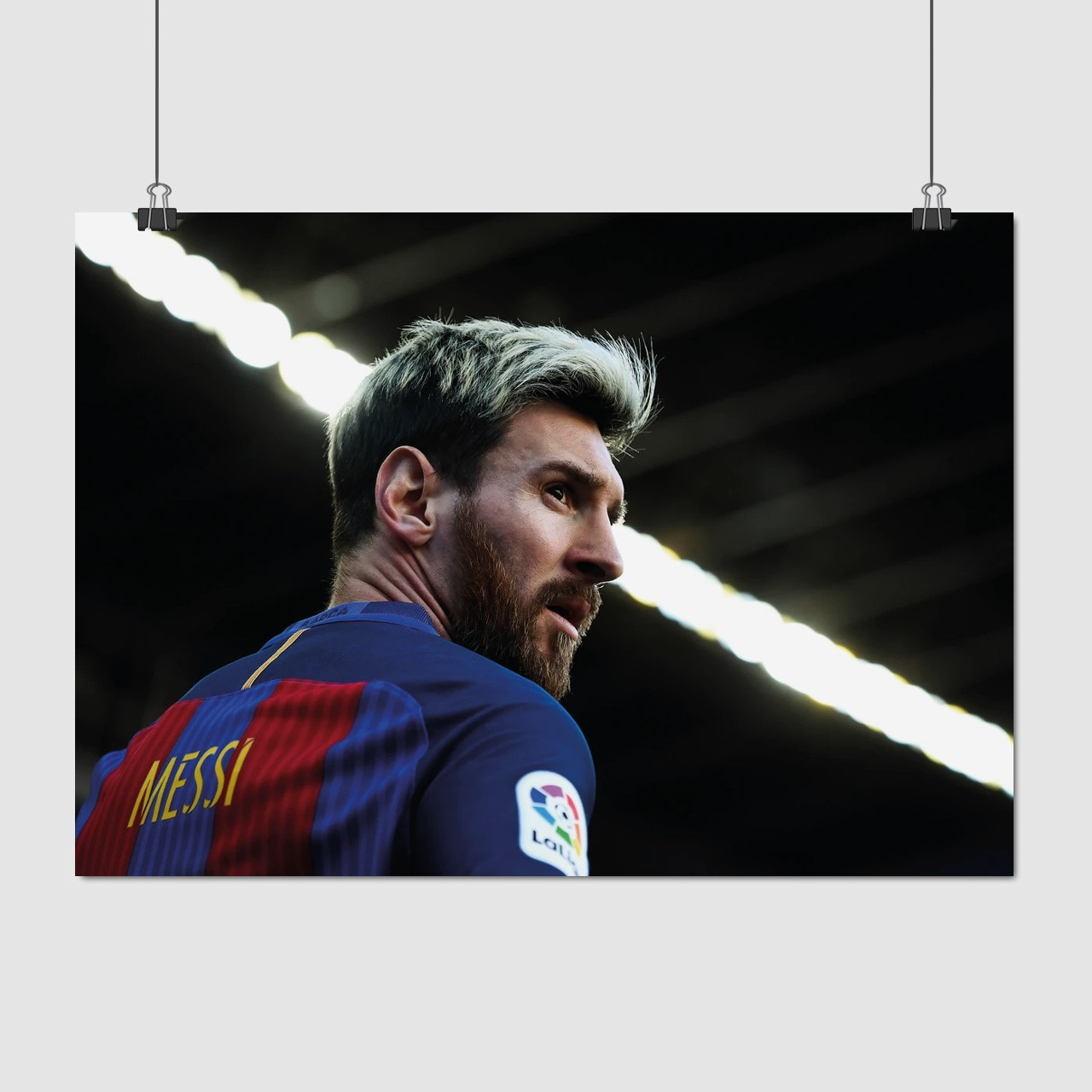 Плакат "Футболіст Ліонель Мессі, ФК Барселона, Lionel Messi, Barcelona", 43×60см