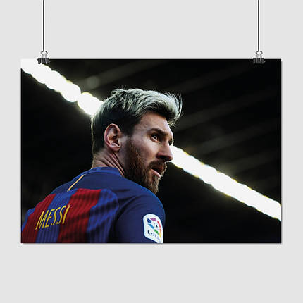 Плакат "Футболіст Ліонель Мессі, ФК Барселона, Lionel Messi, Barcelona", 43×60см, фото 1