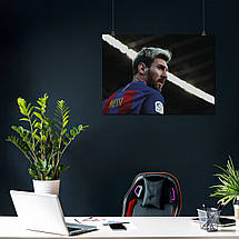 Плакат "Футболіст Ліонель Мессі, ФК Барселона, Lionel Messi, Barcelona", 43×60см, фото 3