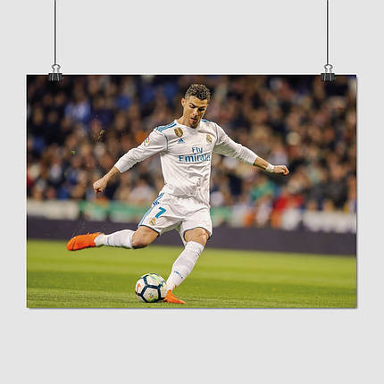 Плакат "Футболіст Кріштіану Роналду, Cristiano Ronaldo", 43×60см, фото 1