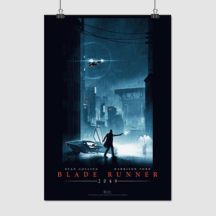 Плакат "Той, хто біжить по лезу 2049, Раян Ґослінґ, Blade Runner 2049 (2017), Gosling", 60×41см, фото 1