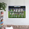 Плакат "Футбольна команда клубу Реал Мадрид, Real Madrid", 43×60см, фото 6