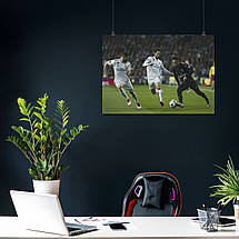 Плакат "Момент матчу Парі Сен-Жермен і Реал Мадрид, Real Madrid", 43×60см, фото 3