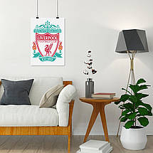 Плакат "Ліверпуль, футбольный клуб, Liverpool", 60×43см, фото 4