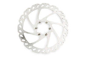 Диск гальмівний велосипедний (mod:7, Ø160mm, на 6 болтів) FEIX