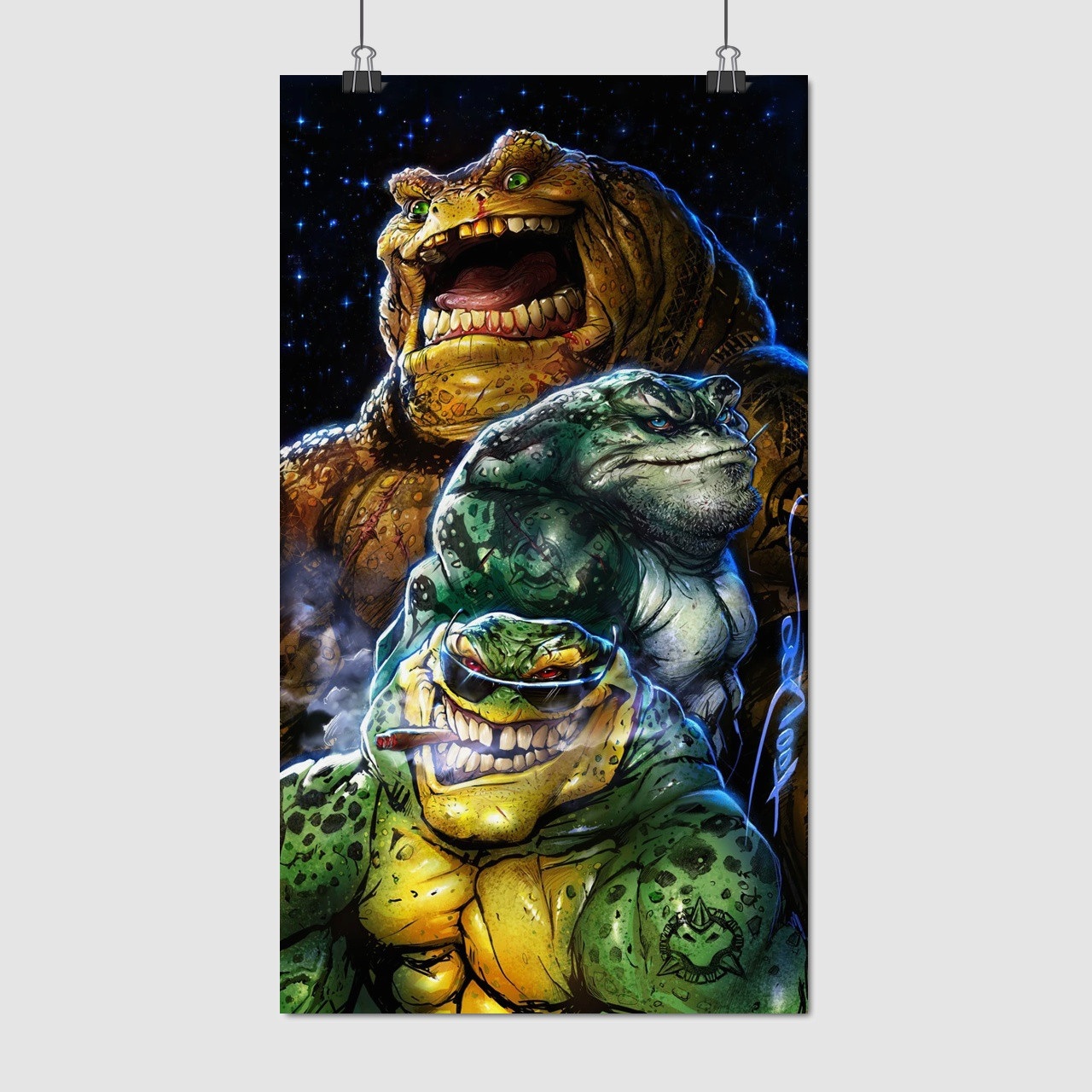 Плакат "Бойові жаби, Battletoads", 60×34см