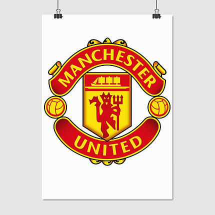 Плакат "Манчестер Юнайтед, футбольный клуб, Manchester United", 60×43см, фото 1