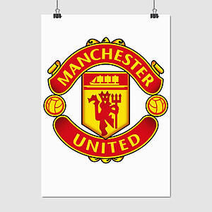 Плакат "Манчестер Юнайтед, футбольный клуб, Manchester United", 60×43см