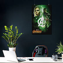 Плакат "Месники, Війна Нескінченності, зелена команда, Avengers: Infinity War (2018)", 60×40см, фото 4