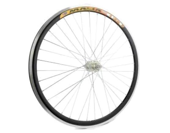 Обод велосипедний (у зборі) 26 (зад, 36 спиць, алюміній) (подвійний) алюм.втулка VERE-3