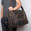Велика сумка для ноутбука 15" 17" 19" зі шкіри crazy horse John McDee 7387R-1, фото 7