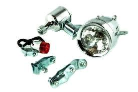 Оптика велосипедна (фара передня, стоп задній, динаміка 12V6W) YKX (mod.A)