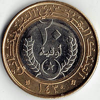 Монета Мавританія 20 угій 2009-14 рр