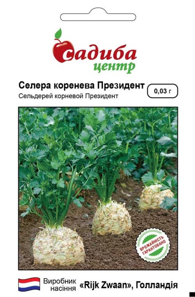 Насіння селери кореневої Президент, 0,03 г, Садиба