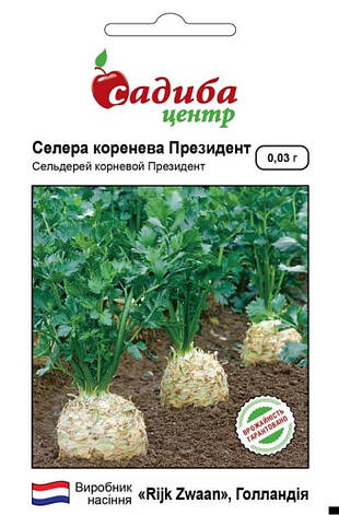 Насіння селери кореневої Президент, 0,03 г, Садиба, фото 1