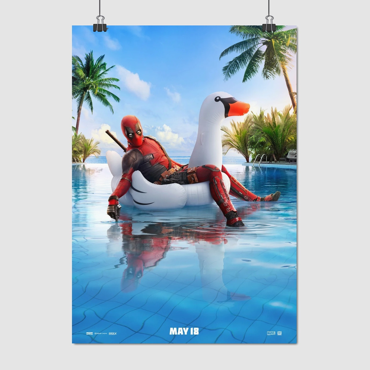 Плакат "Дедпул, Deadpool", 60×43см