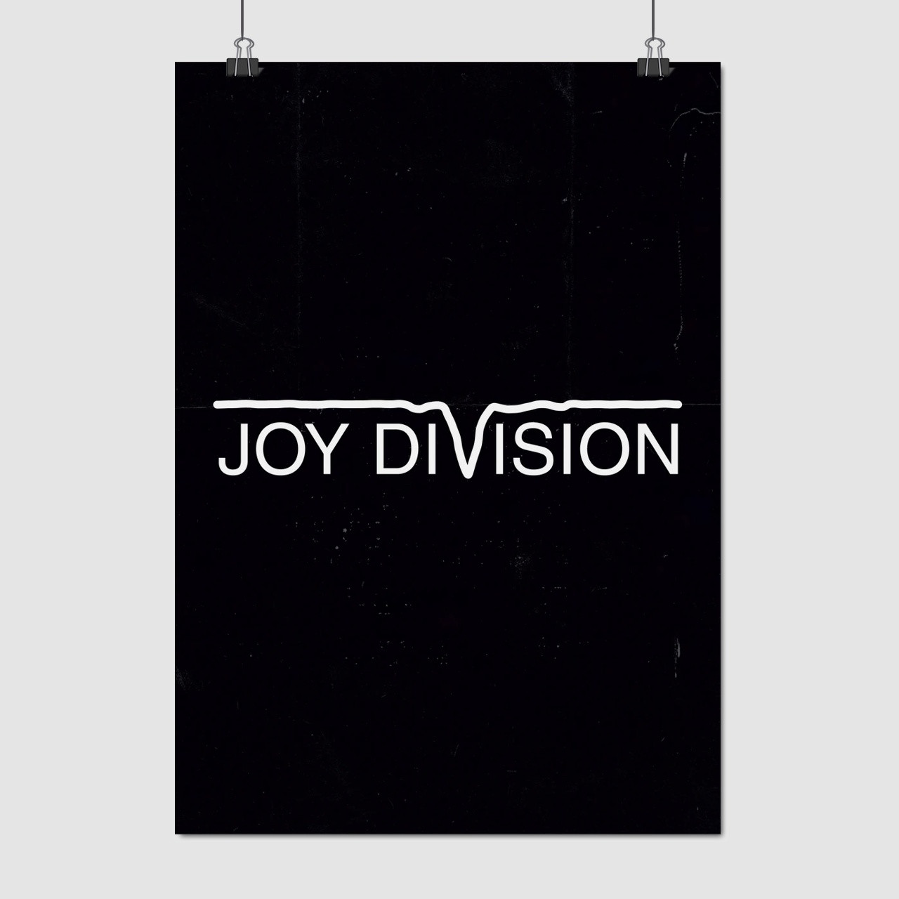 Плакат "Джой Дивіжн, лого, Joy Division", 60×43см