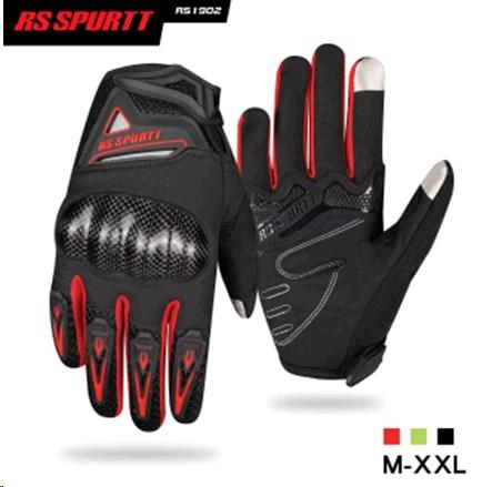 Рукавички RS SPURTT (mod:06, size:L, чорно-червоні)