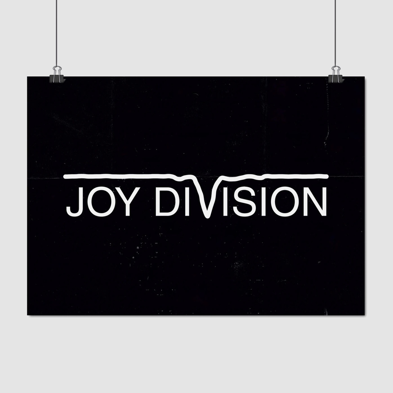 Плакат "Джой Дивіжн, лого, Joy Division", 43×60см