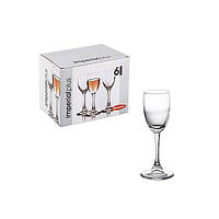 Набір чарок Pasabahce Imperial Plus 6 штук 75 мл d4,5 см h13,9 см скло (440043/44929)