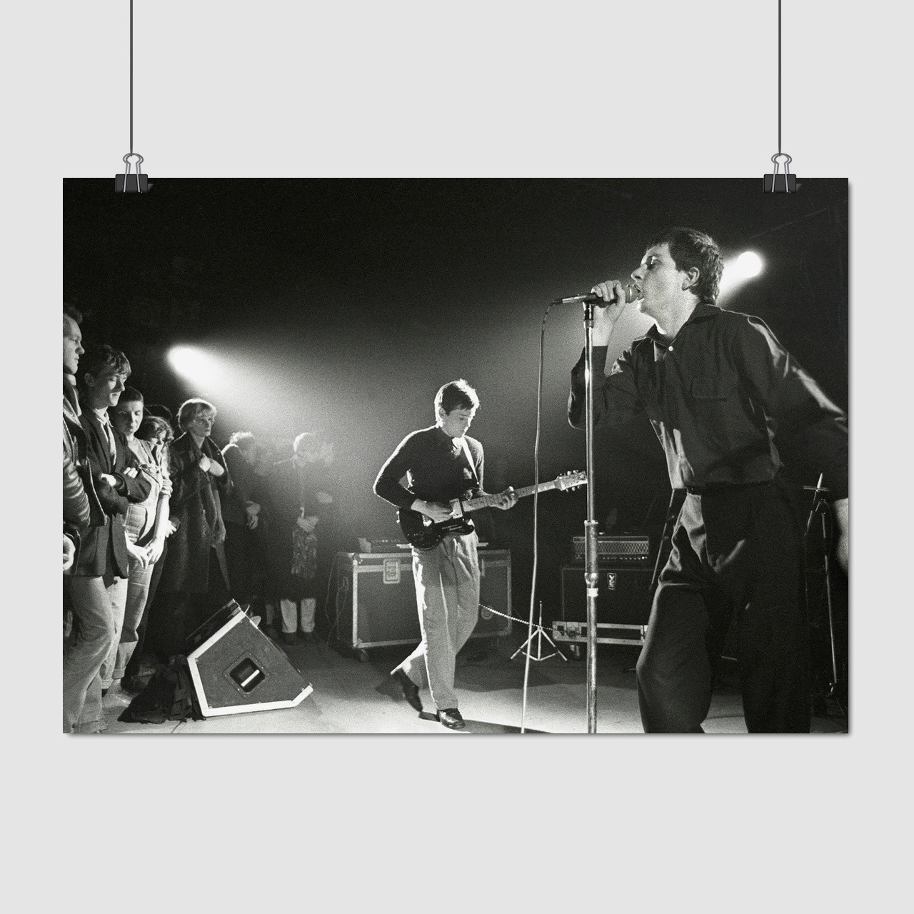 Плакат "Джой Дивіжн, концертне ретрофото, Joy Division", 43×60см