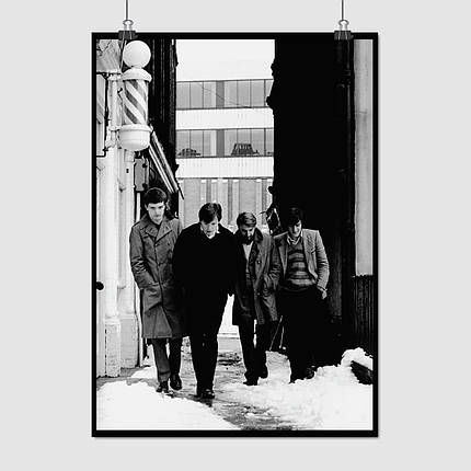 Плакат "Джой Дивіжн, на вулиці, ретрофото, Joy Division", 60×43см, фото 1