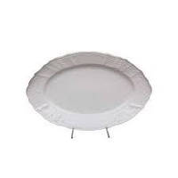 Блюдо овальне з бортом Thun Bernadotte (без декору) довжина 24 см порцеляна (0011000)