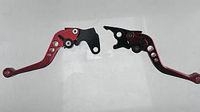 Важелі керма відкидні (червоні) ATV, Lifan, Minsk, Shineray, Pitbike FLD