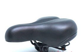Сідло велосипедне (чорне, на пружинах з відбивачем, TY-SD-7058) KL-3