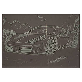 Гравюра А5 "Спорткар" Danko Toys ГрА5з-4 економ варіант у пакеті 21 х 14,8 см, Toyman