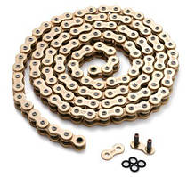 Ланцюг трансмісії 520-128H O-Ring Kawasaki ZZR250, Yamaha R1, Dirt Bike, ATV (сальниковий, жовтий) TTR