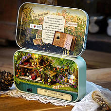 Конструктор 3D DIY Міні Румбокс в металевій скриньці COUNTRYSIDE NOTES "Harry and Bella" 4004, фото 4