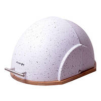 Хлібниця Kamille біла 38,5х26,5 см h20 см (1106White K)